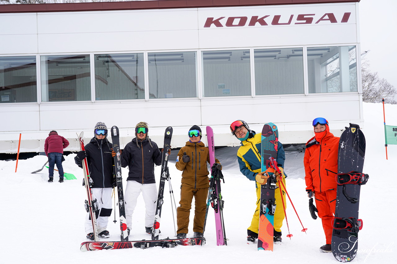 札幌国際スキー場 積雪たっぷり 300cm。コンディション良好なゲレンデでモーグル女子 ・畑田繭さんとコブコブセッション！